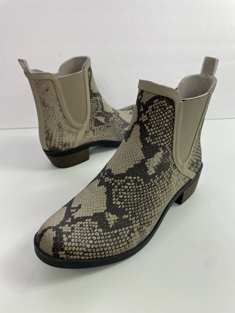 Lucky Brand Basel H2o Snake Print Chelsea Rain Boots